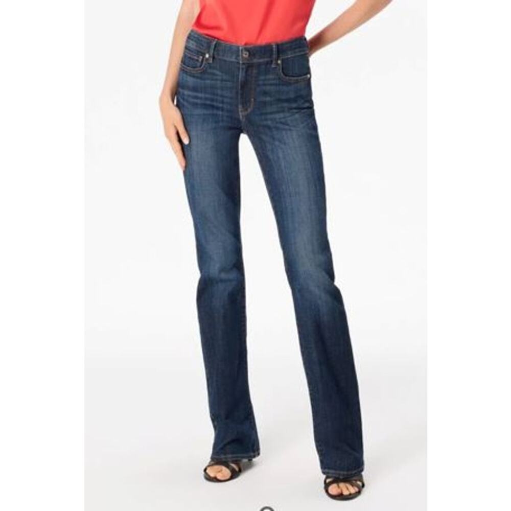 White House Black Market Dark Wash Bootleg Jeans Size 2